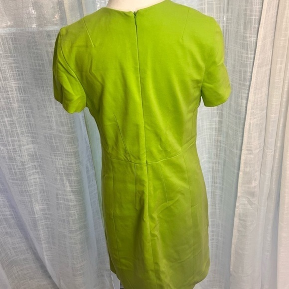 Diane Von Furstenberg Agatha Knit Suiting Green Dress Size 10 - Picture 5 of 11
